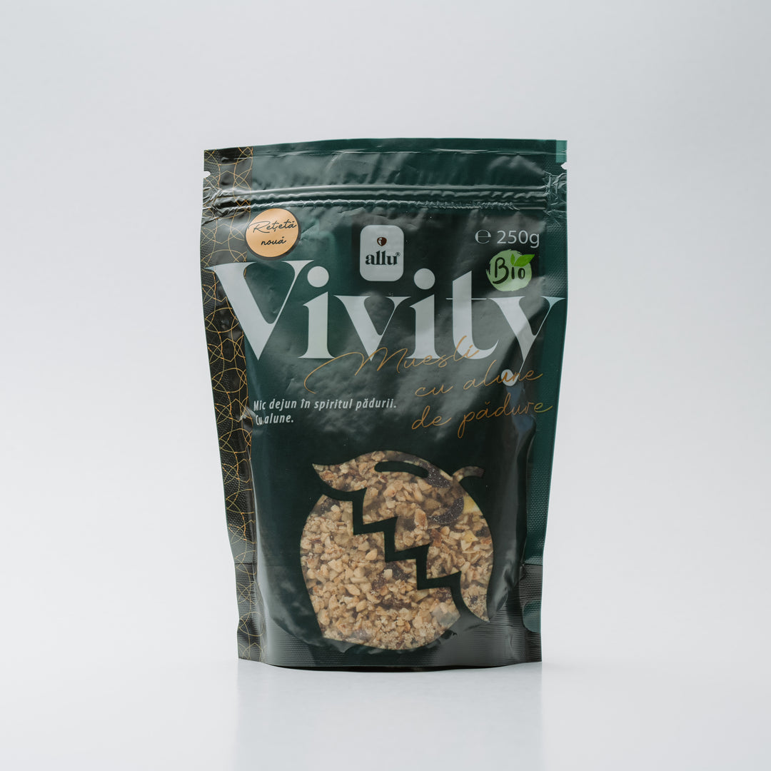 Muesli cu alune de pădure, 250gr, ecologic, Allu