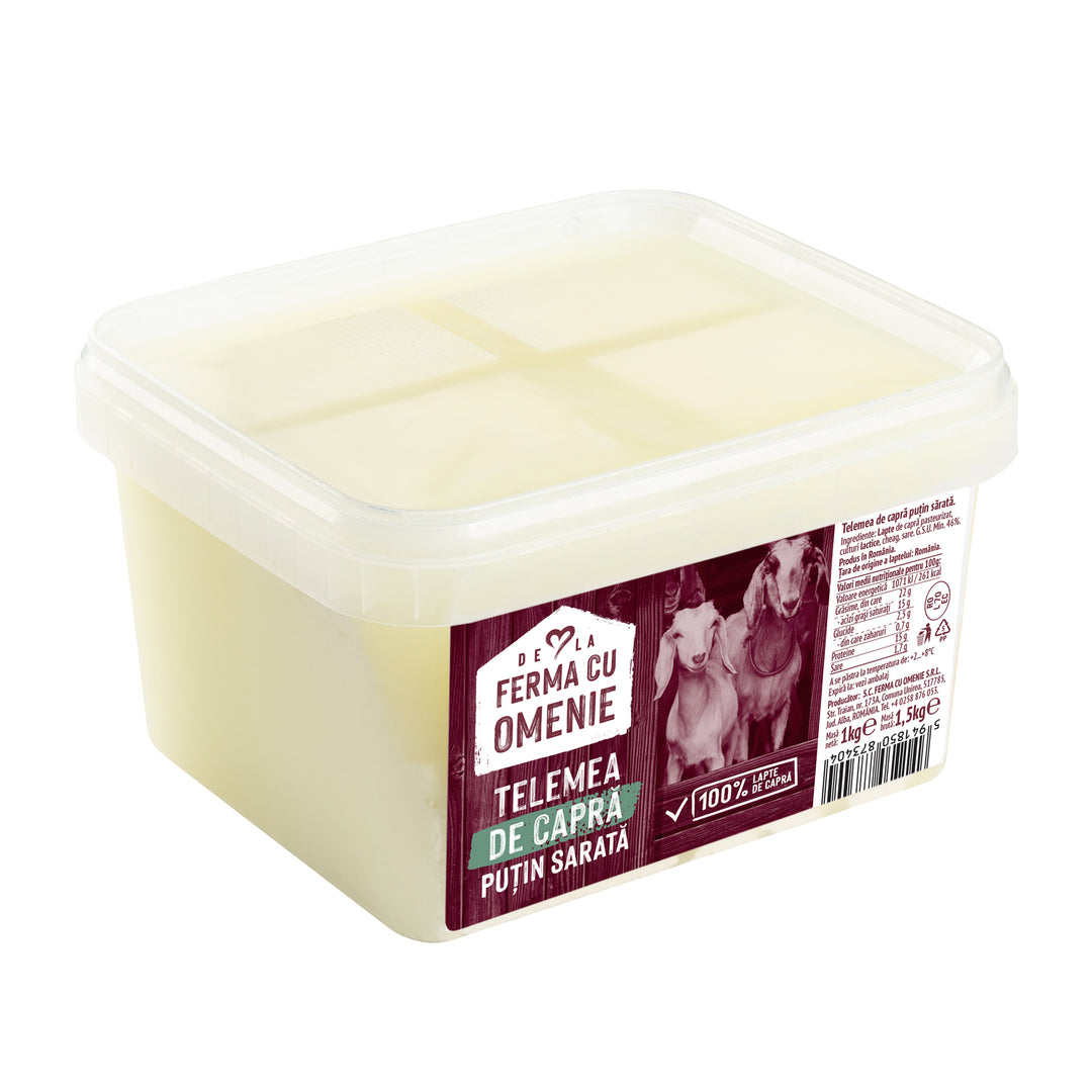 Telemea de capră puțin sărată, 1kg