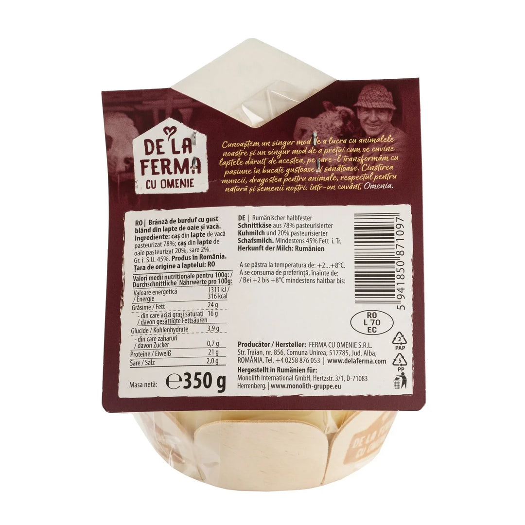 Brânză de burduf, 350 gr