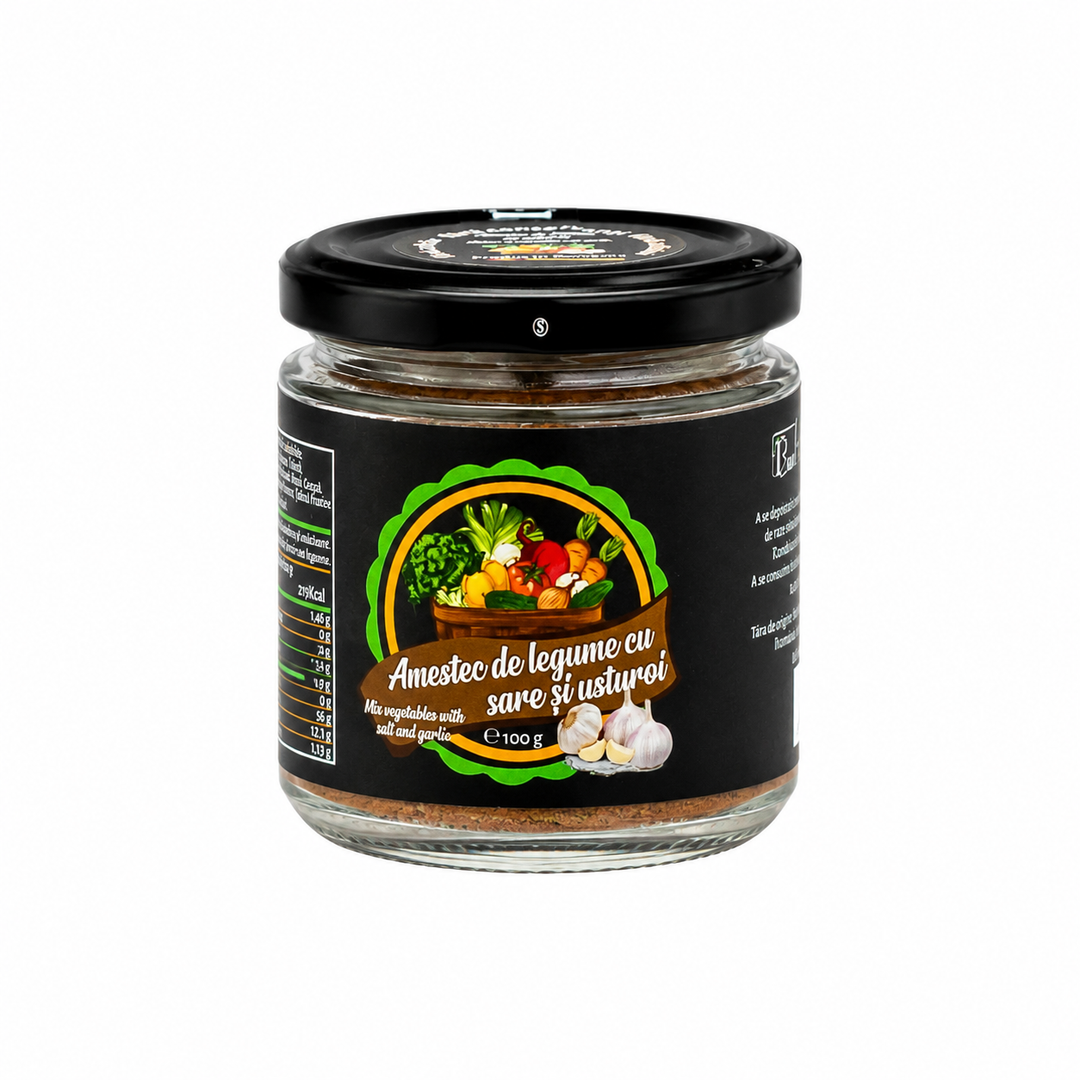 Amestec de legume cu sare si usturoi, Bunatati Uscate, 100 g