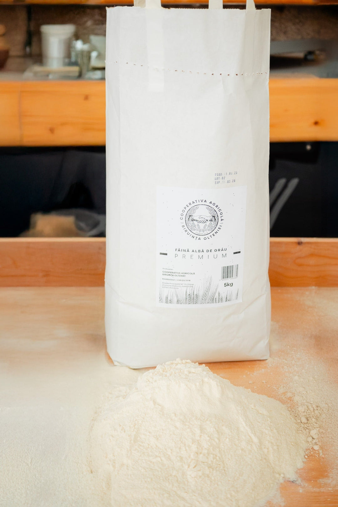 Făină albă de grâu PREMIUM, 5kg, Biruința Olteniei