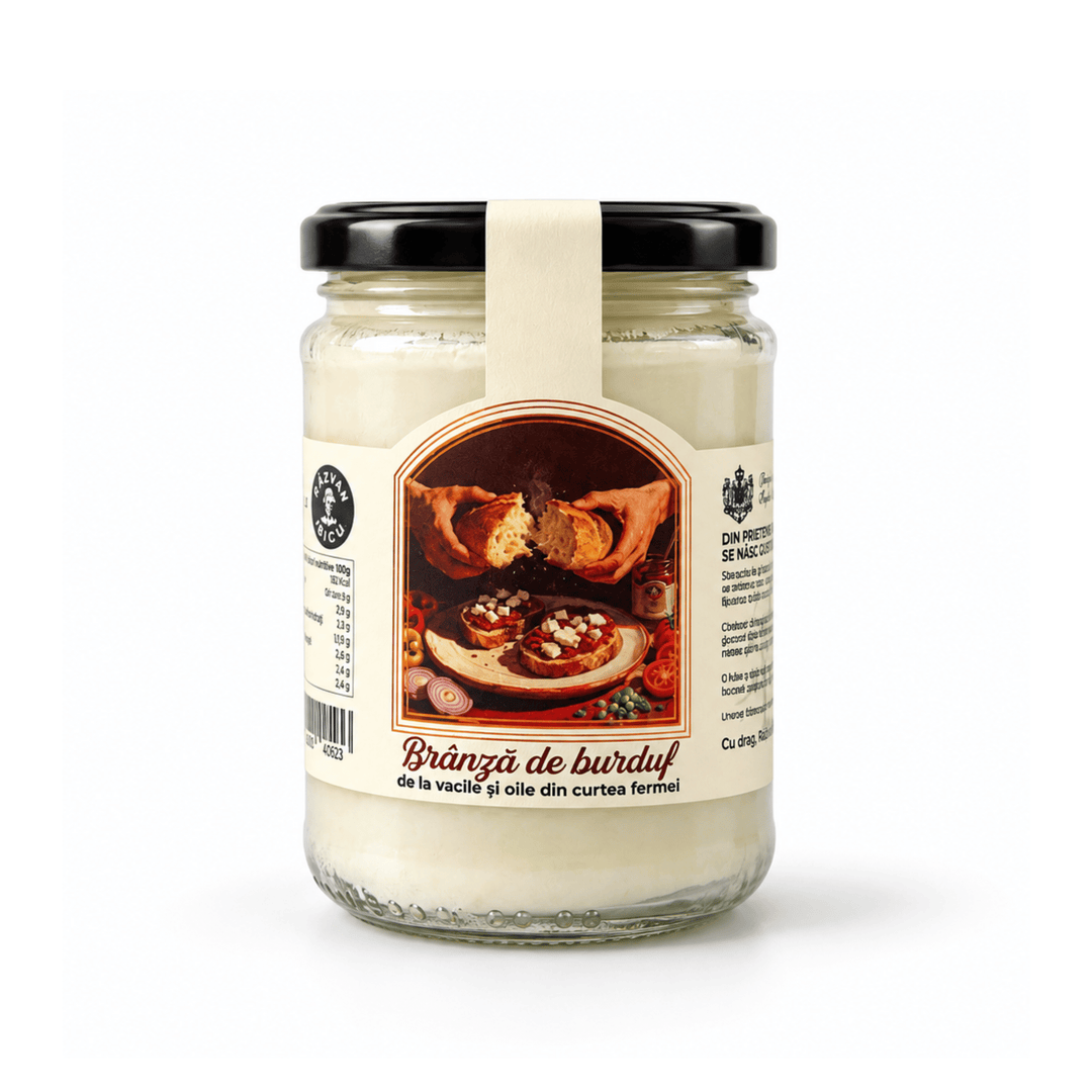 Brânză de burduf, Răzvan Idicel si Ferma cu Omenie, 350g