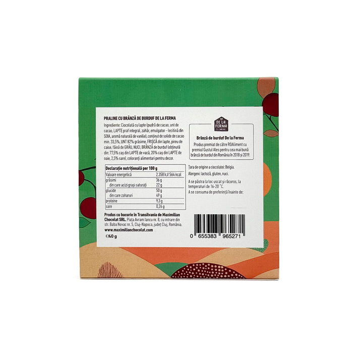 Cutie 4 Praline cu Brânză de Burduf, Maximilian Chocolate