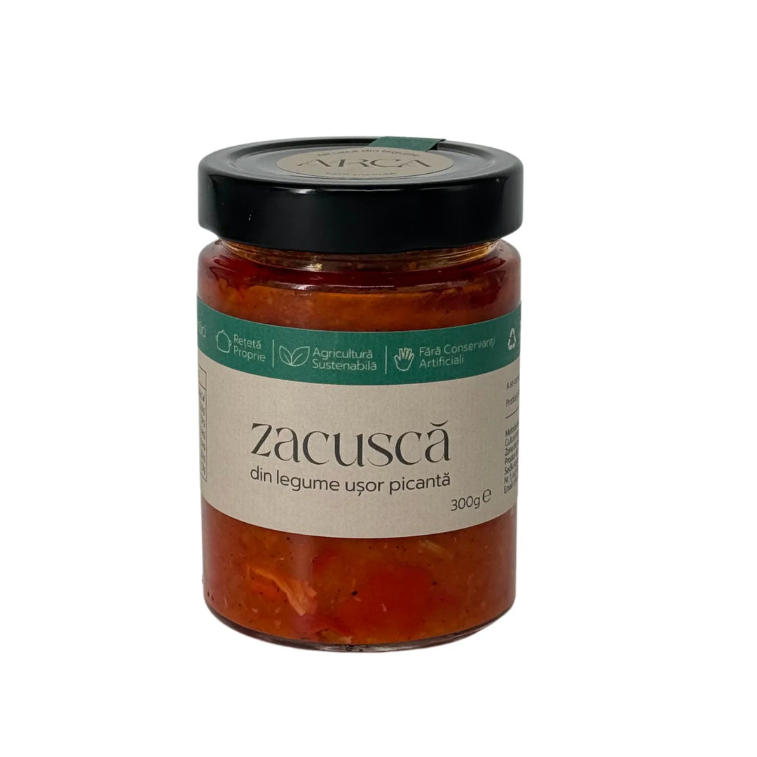 Zacuscă de legume ușor picantă, 300g, Arca