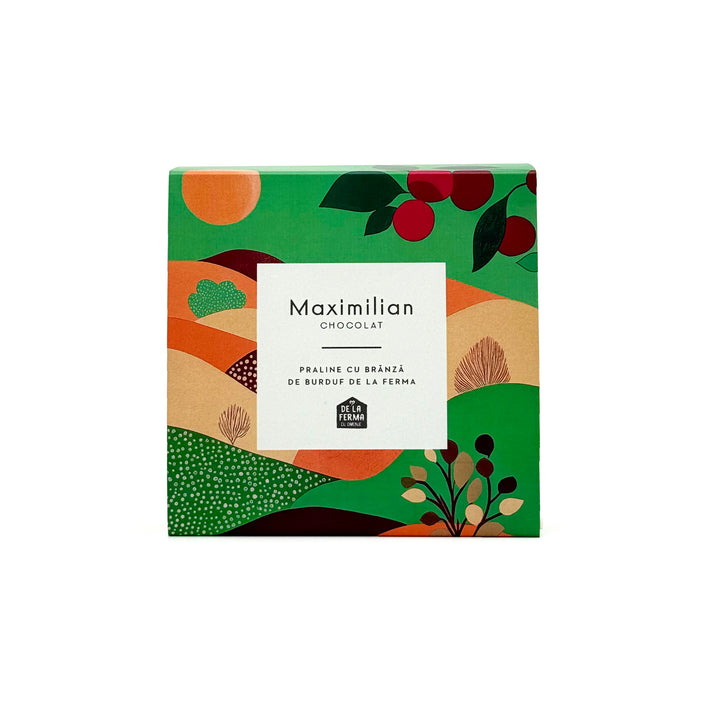 Cutie 9 Praline cu Brânză de Burduf, Maximilian Chocolate