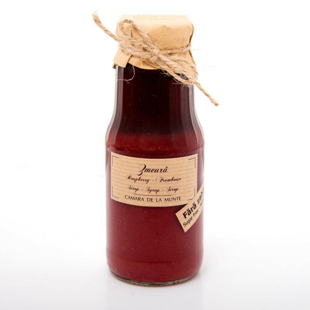 Sirop de zmeură fără zahăr adăugat, 300 ml