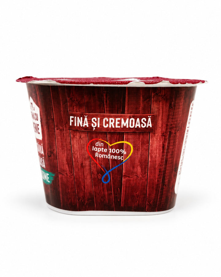 Smântână cremoasă 30% grăsime, Ferma cu Omenie, 200 g