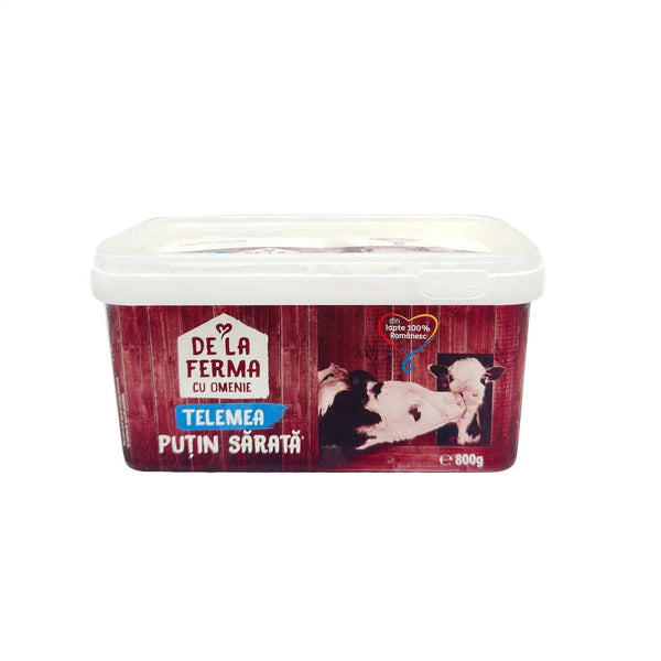 Telemea de vacă puțin sărată, Ferma cu Omenie, 800g