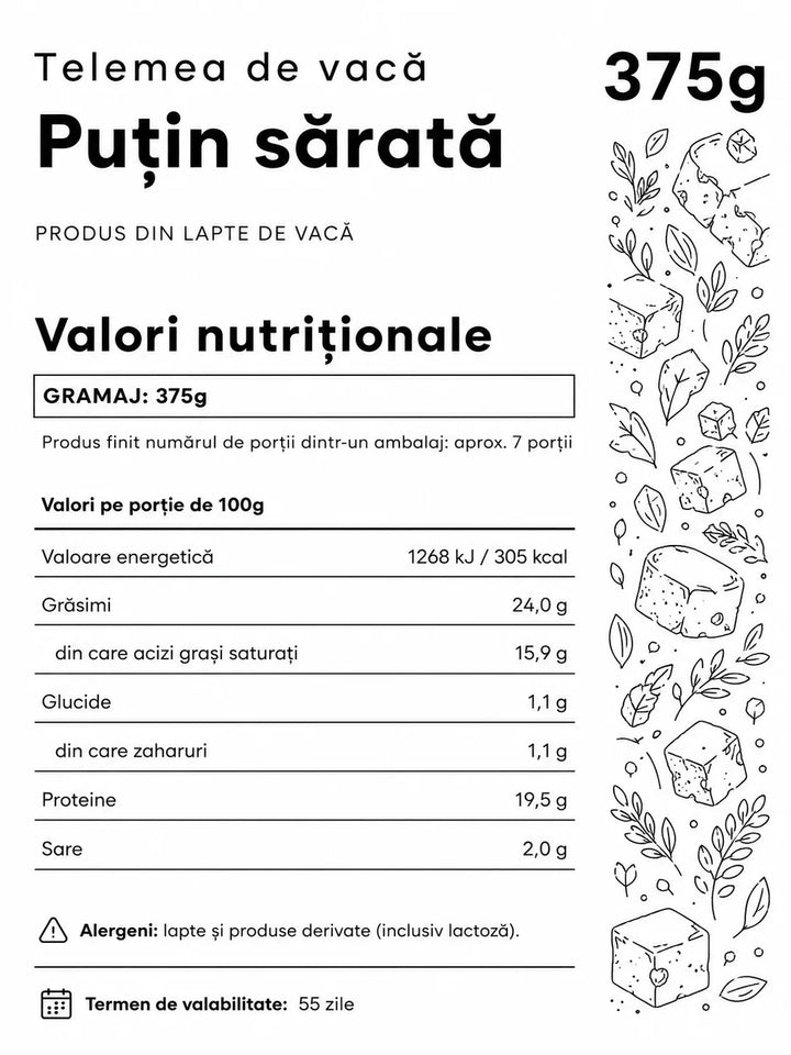 Informatii nutritionale