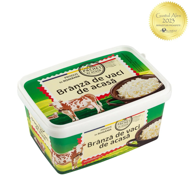 Brânză proaspătă de vaci, grasă, 400 gr