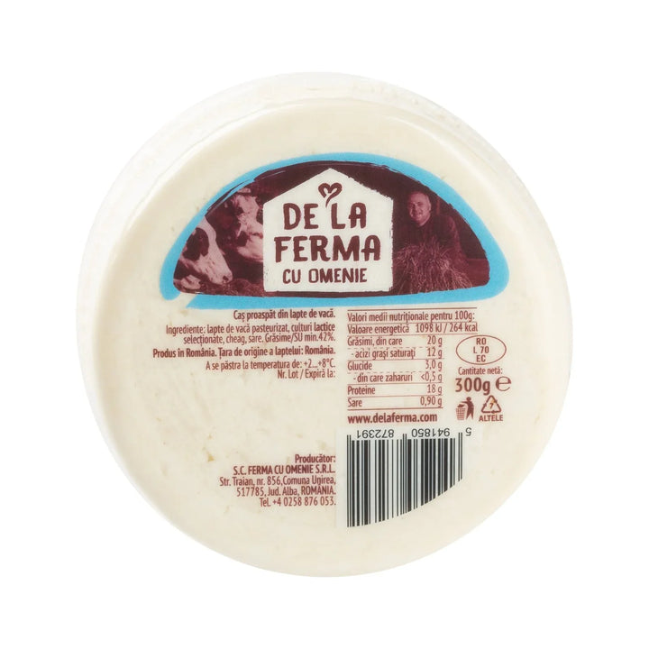 Caș din lapte de vacă, 300 gr