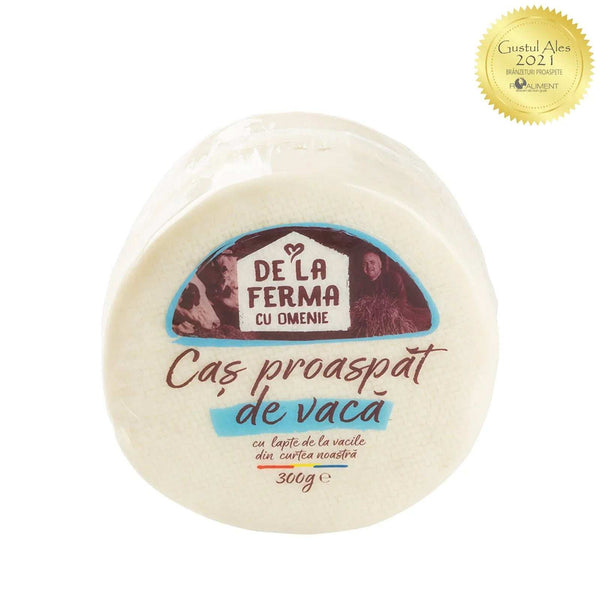 Caș din lapte de vacă, Ferma cu Omenie, 300g