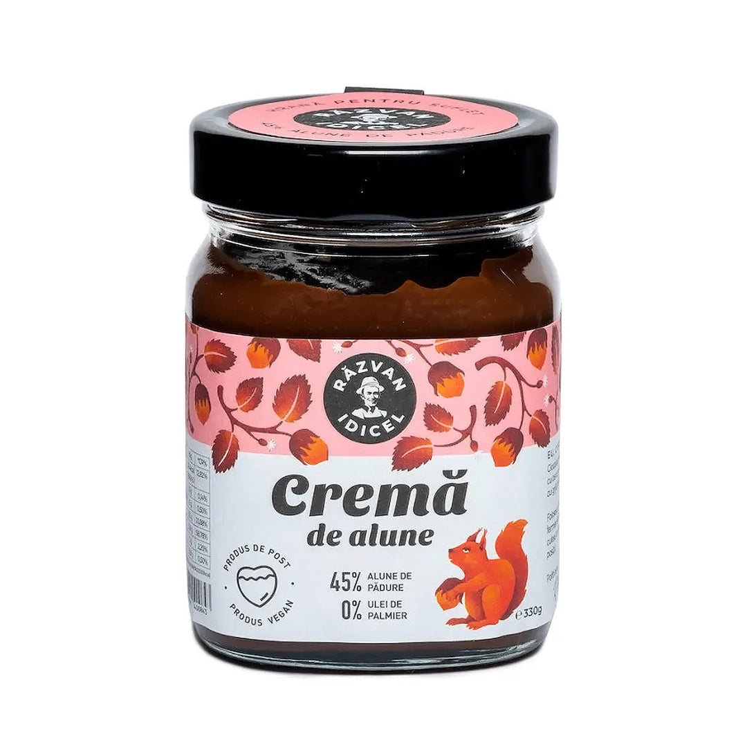 Crema de alune de padure cu cacao, 330 gr