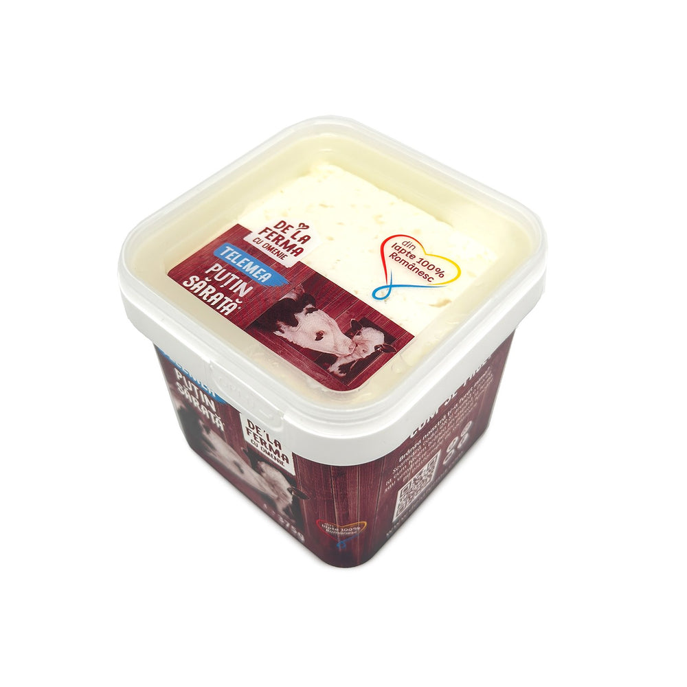 Telemea de vacă puțin sărată, 375 gr