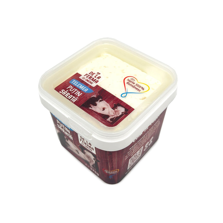Telemea de vacă puțin sărată, 375 gr